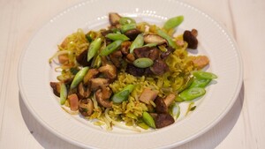 Nasi met shiitakes