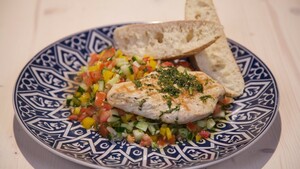 Dorade met swingende salsa