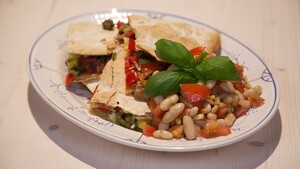 Pizzadilla’s met zoete puntpaprika’s
