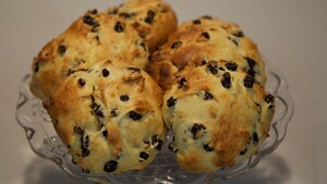 Kwarkbollen met krenten