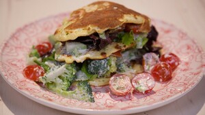 American pancake burgers