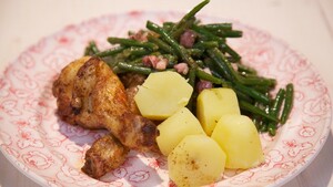 Haricots verts met mosterdvinaigrette