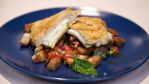Mozzarellapakketjes met tomatensalsa