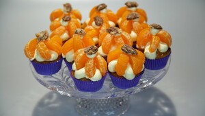 Monsterlijk lekkere mandarijncupcake