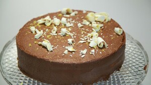 Lemon curd-chocoladetaart