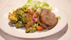 Geplette Gremolata krieltjes met biefstuk