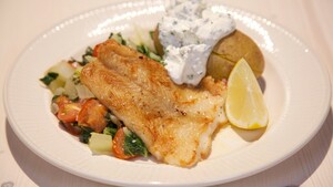 Sesampaksoi met heilbotfilet
