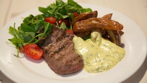 Gegrilde biefstuk met bearnaisesaus