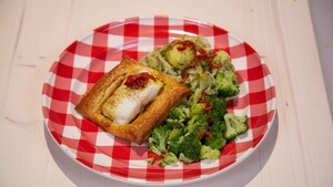 Kabeljauwpakketjes met boterzachte aardappels