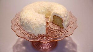 Angel food cake met kokos
