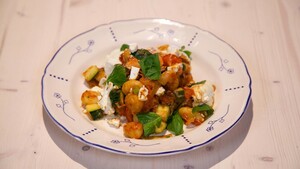 Zalm-gnocchi uit de oven
