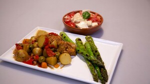 In marsala gestoofde zeeduivel (rana pescatrice stufata al marsala)