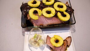 Antilliaanse ham en li van ananas