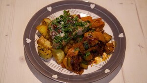 Kalfsschnitzels met zongedroogde tomaten-gremolata