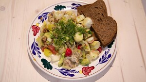 Gerookte makreelsalade