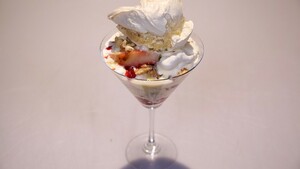 Crème van époisses met winterfruit en meringue