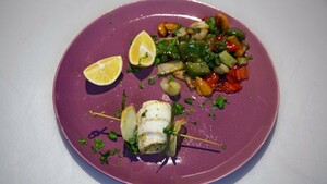 Involtini di pesce piatto con peperoni (rolletjes van vis met paprika’s)
