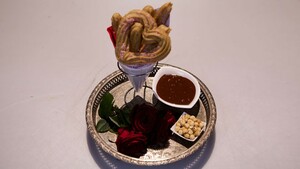 Churros met hazelnotenganache