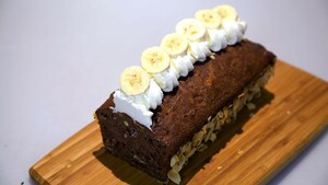 Chocolade-bananencake