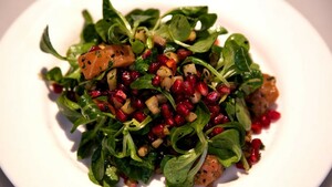 Gebakken auberginesalade
