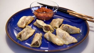 Gebakken Chinese dumplings