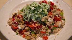 Couscoussalade met tzatziki