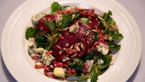 Bietensalade met blauwe kaas