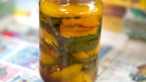 Geroosterde paprika’s op olie