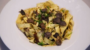 Pappardelle al filetto e tartufo (Pappardelle met biefstuk en truffel)