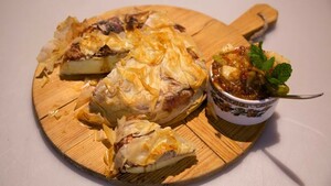 Briepakketje met pittige peren-vijgencompote