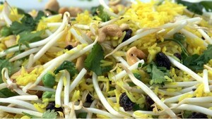 Aziatische rijstsalade