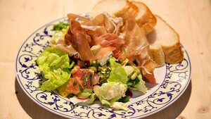 Grapefruitsalade met parmaham