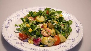 Krieltjessalade met oude kaas
