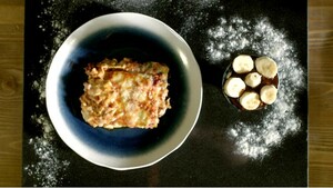 Lasagne en bittere chocolade en banaandessert