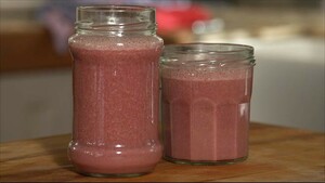 Aardbeien-yoghurtsmoothie