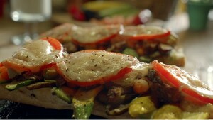 Ossenhaassandwich en muntshake