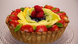 Kwarkfruittaart