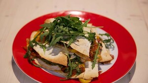 Pizza quesadillas