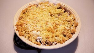 Peren-chocoladecrumble