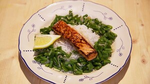 Zalm in een pittige marinade
