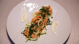 Gemarineerde zalm met venkelsalade