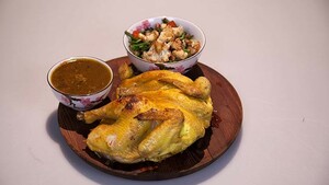 Indonesische ayam pangang (Indonesisch geroosterde kip)