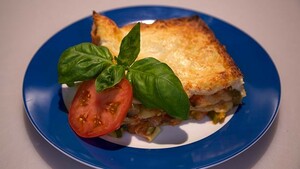 Vitaminebommetje uit de oven (vegetarische groentelasagne)