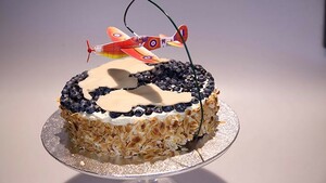 Isabels blauwe bessen pilotentaart