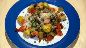 Chorizo-krieltjes met Parmezaanse kaas
