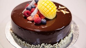 Jonathans chocolade-fruittaart