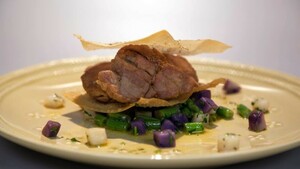 Kalfszwezerik met krokante wonton