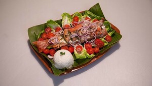 Pisca Kora met kokosrijst uit Venezuela (Roodbaars)