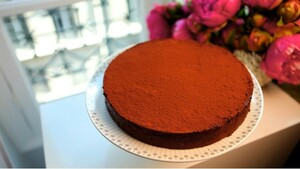 Chocolade-sinaasappeltruffeltaart