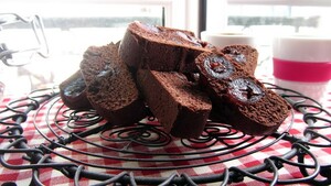 Chocolate and cherry biscotti